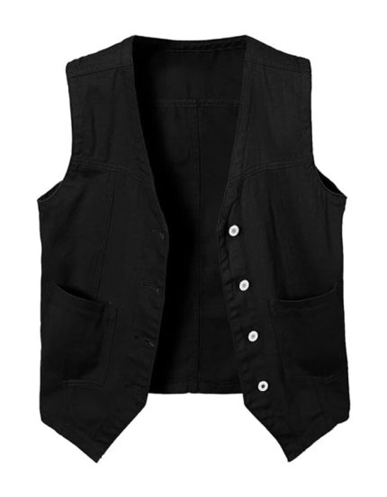 Women's Sleeveless Denim Vest