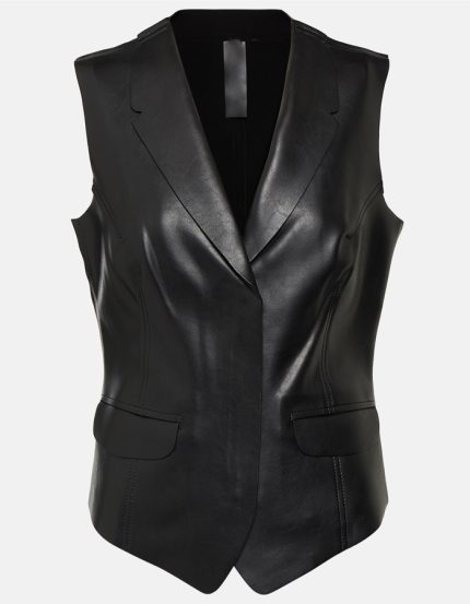 Leather vest 90% polyester, 10% elastane