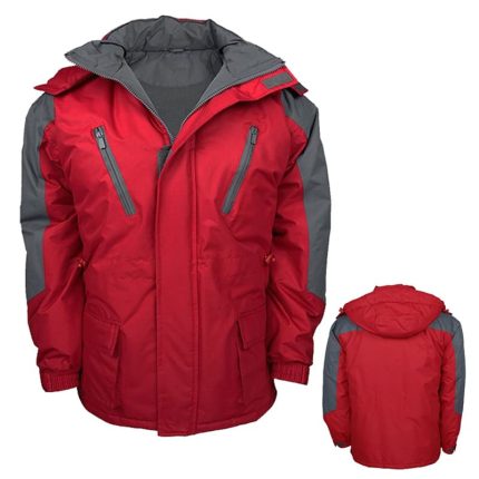 MENS WARM PADDED HOODED RAIN COAT JACKET WATER PROOF BREATHABLE SKI SNOW SPORTS